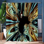 Silver Gold Hole Black Space Shower Curtain 60  x 72  (Medium)  60 x72  Curtain