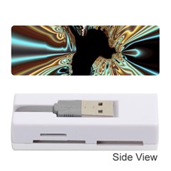 Silver Gold Hole Black Space Memory Card Reader (stick)  by Mariart