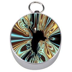 Silver Gold Hole Black Space Silver Compasses by Mariart