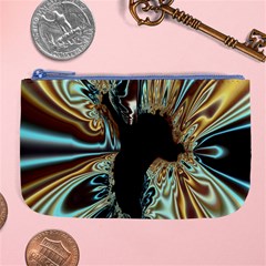 Silver Gold Hole Black Space Large Coin Purse