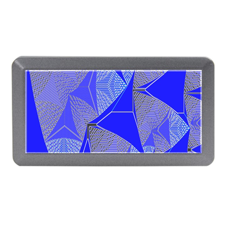 Wave Chevron Plaid Circle Polka Line Light Blue Triangle Memory Card Reader (Mini)