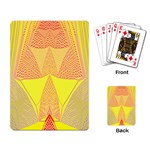 Wave Chevron Plaid Circle Polka Line Light Yellow Red Blue Triangle Playing Card Back