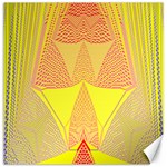 Wave Chevron Plaid Circle Polka Line Light Yellow Red Blue Triangle Canvas 20  x 20   19 x19.27  Canvas - 1