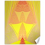 Wave Chevron Plaid Circle Polka Line Light Yellow Red Blue Triangle Canvas 11  x 14   10.95 x13.48  Canvas - 1