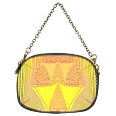 Wave Chevron Plaid Circle Polka Line Light Yellow Red Blue Triangle Chain Purses (two Sides)  by Mariart