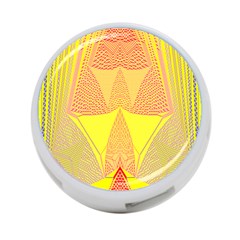 Wave Chevron Plaid Circle Polka Line Light Yellow Red Blue Triangle 4-port Usb Hub (two Sides)  by Mariart