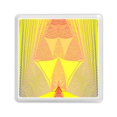 Wave Chevron Plaid Circle Polka Line Light Yellow Red Blue Triangle Memory Card Reader (square) 