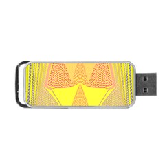 Wave Chevron Plaid Circle Polka Line Light Yellow Red Blue Triangle Portable Usb Flash (two Sides) by Mariart