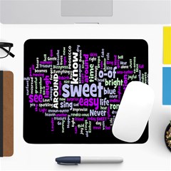 Writing Color Rainbow Sweer Love Large Mousepads by Mariart