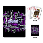 Writing Color Rainbow Sweer Love Playing Card Back