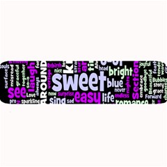 Writing Color Rainbow Sweer Love Large Bar Mats by Mariart