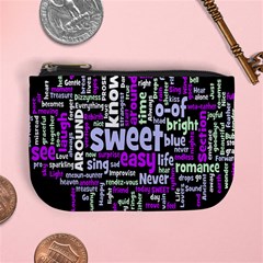 Writing Color Rainbow Sweer Love Mini Coin Purses by Mariart