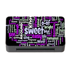 Writing Color Rainbow Sweer Love Memory Card Reader With Cf by Mariart