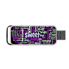 Writing Color Rainbow Sweer Love Portable Usb Flash (one Side) by Mariart