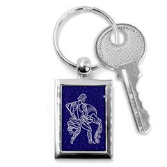 Aquarius Zodiac Star Key Chains (rectangle)  by Mariart