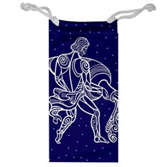 Aquarius Zodiac Star Jewelry Bag by Mariart