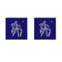 Aquarius Zodiac Star Cufflinks (square) by Mariart