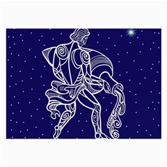 Aquarius Zodiac Star Large Glasses Cloth (2-side) by Mariart