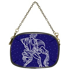 Aquarius Zodiac Star Chain Purses (one Side)  by Mariart