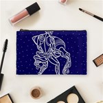 Aquarius Zodiac Star Cosmetic Bag (Medium)  Front