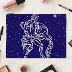 Aquarius Zodiac Star Cosmetic Bag (xl) by Mariart