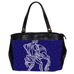 Aquarius Zodiac Star Office Handbags (2 Sides)  by Mariart