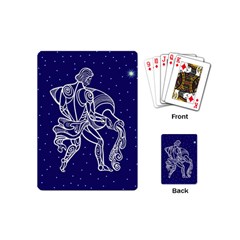 Aquarius Zodiac Star Playing Cards (mini)  by Mariart