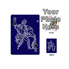 Aquarius Zodiac Star Playing Cards 54 (mini)  by Mariart