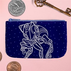 Aquarius Zodiac Star Large Coin Purse by Mariart