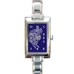 Aries Zodiac Star Rectangle Italian Charm Watch by Mariart