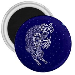 Aries Zodiac Star 3  Magnets by Mariart