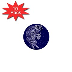 Aries Zodiac Star 1  Mini Buttons (10 Pack) 