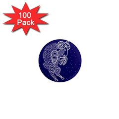 Aries Zodiac Star 1  Mini Magnets (100 Pack) 