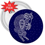 Aries Zodiac Star 3  Buttons (10 pack)  Front