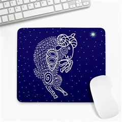 Aries Zodiac Star Large Mousepads