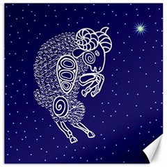 Aries Zodiac Star Canvas 16  X 16   by Mariart