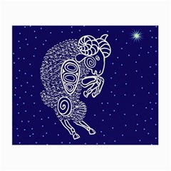 Aries Zodiac Star Small Glasses Cloth (2-side) by Mariart