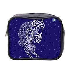 Aries Zodiac Star Mini Toiletries Bag 2-side by Mariart