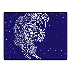 Aries Zodiac Star Fleece Blanket (small) by Mariart