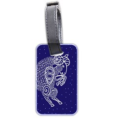 Aries Zodiac Star Luggage Tags (two Sides) by Mariart