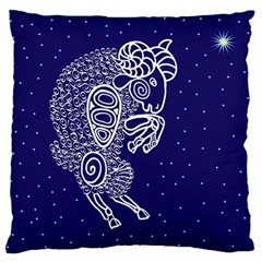 Aries Zodiac Star Large Cushion Case (one Side) by Mariart