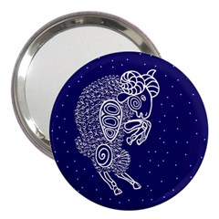 Aries Zodiac Star 3  Handbag Mirrors by Mariart