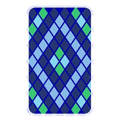 Blue Diamonds Green Grey Plaid Line Chevron Memory Card Reader by Mariart