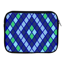 Blue Diamonds Green Grey Plaid Line Chevron Apple Ipad 2/3/4 Zipper Cases by Mariart