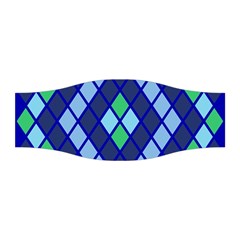 Blue Diamonds Green Grey Plaid Line Chevron Stretchable Headband