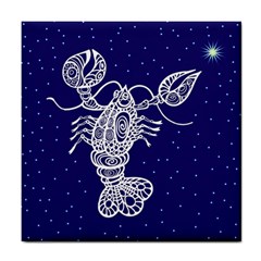 Cancer Zodiac Star Tile Coasters by Mariart