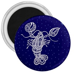 Cancer Zodiac Star 3  Magnets