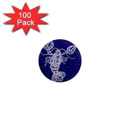 Cancer Zodiac Star 1  Mini Magnets (100 Pack) 