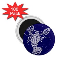 Cancer Zodiac Star 1 75  Magnets (100 Pack)  by Mariart