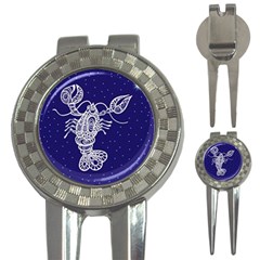 Cancer Zodiac Star 3-in-1 Golf Divots by Mariart